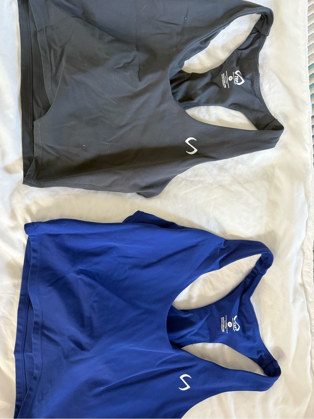 Unbranded Women’s Racerback Tank Top - Black and Blue